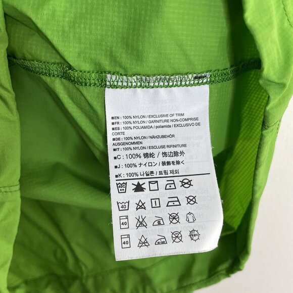 ARC'TERYX Men's Lightweight Hooded Windbreaker Running Jacket M Lime Green Zip - Picture 6 of 7